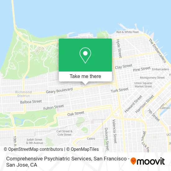 Comprehensive Psychiatric Services map