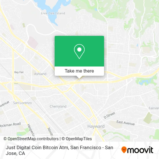Just Digital Coin Bitcoin Atm map