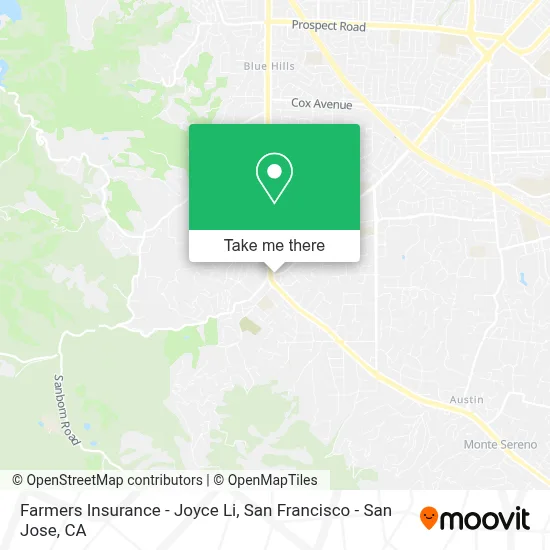 Farmers Insurance - Joyce Li map
