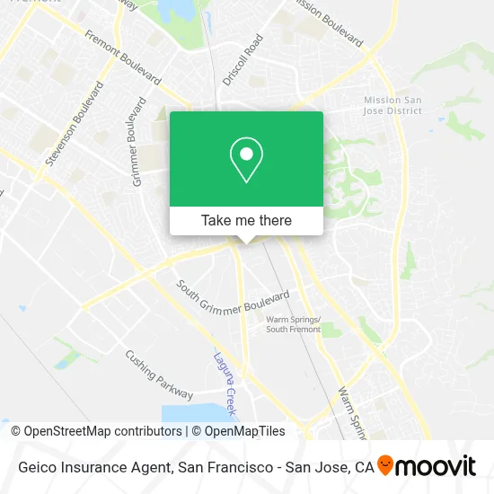 Geico Insurance Agent map