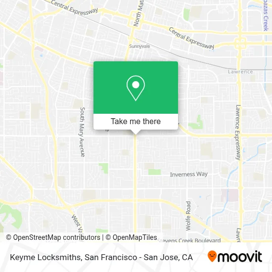 Keyme Locksmiths map