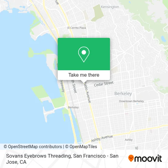 Sovans Eyebrows Threading map