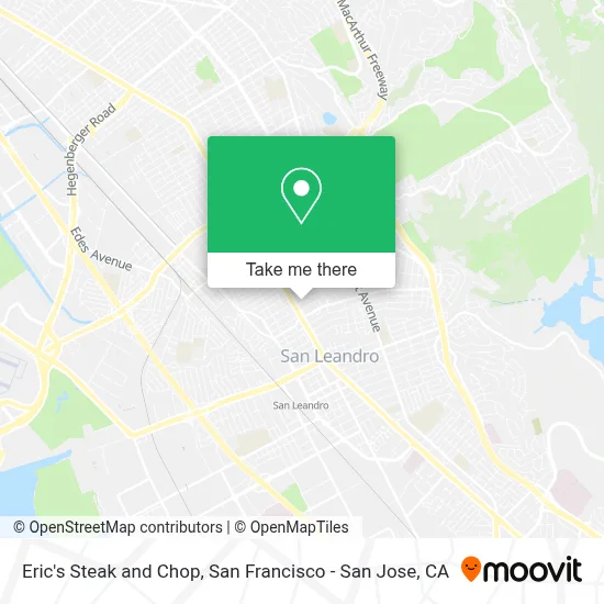 Eric's Steak and Chop map