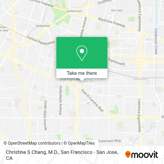 Christine S Chang, M.D. map