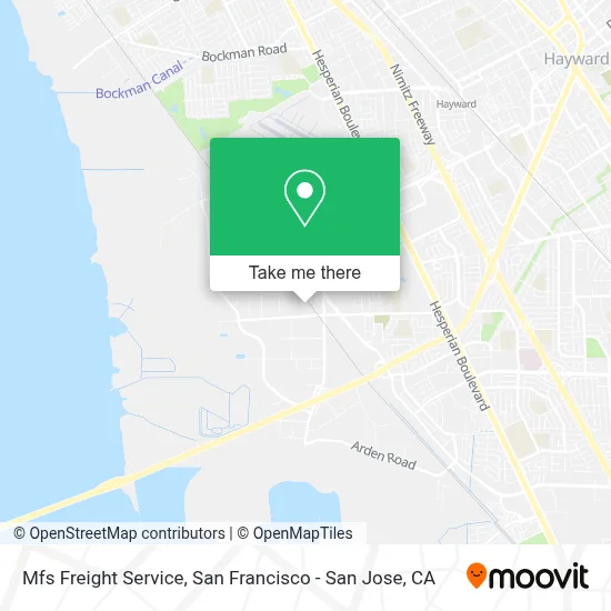 Mfs Freight Service map