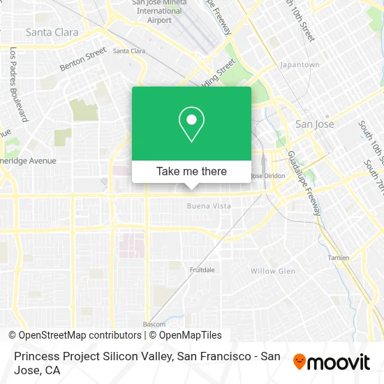 Princess Project Silicon Valley map