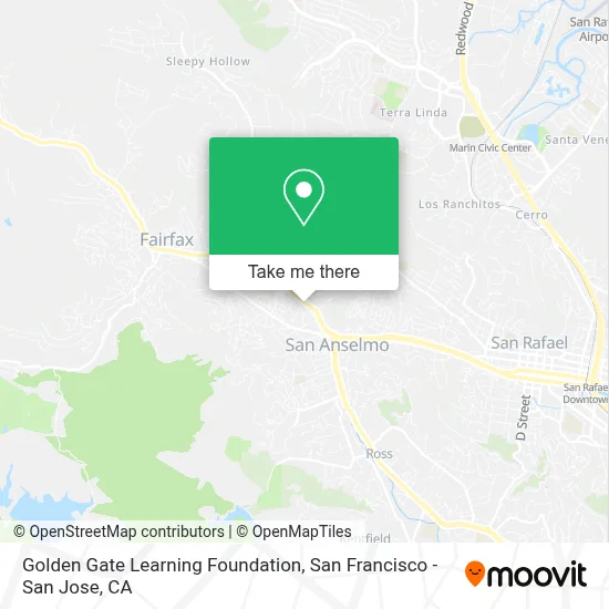 Golden Gate Learning Foundation map