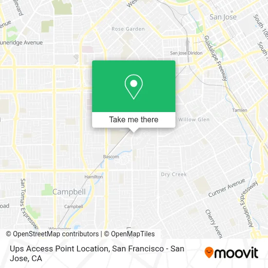 Ups Access Point Location map