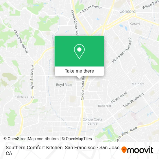 Southern Comfort Kitchen map