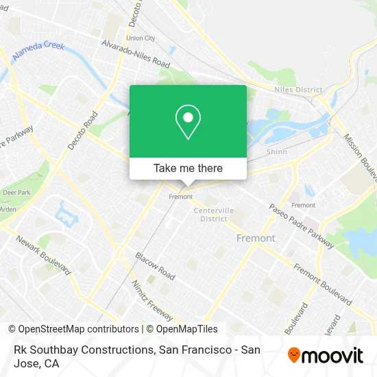 Rk Southbay Constructions map