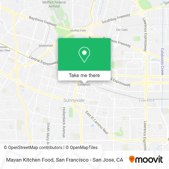 Mayan Kitchen Food map
