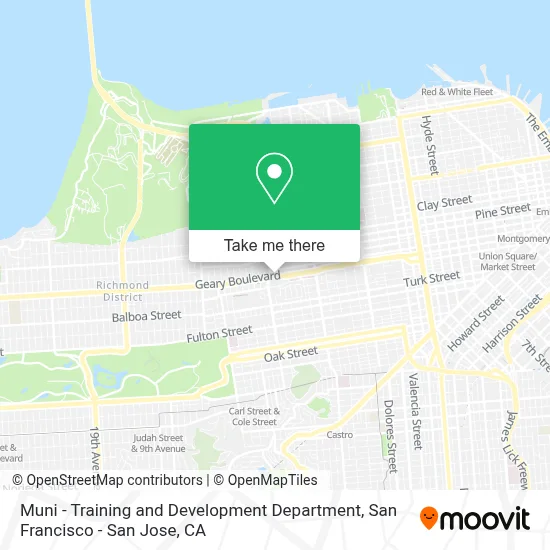 Muni - Training and Development Department map
