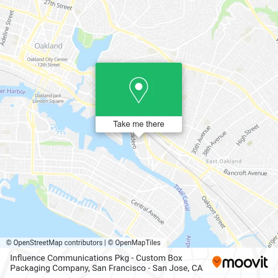 Influence Communications Pkg - Custom Box Packaging Company map