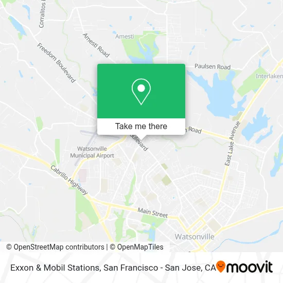 Exxon & Mobil Stations map