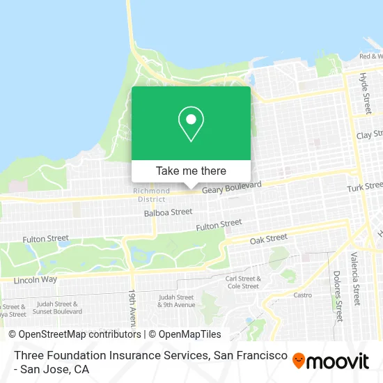 Three Foundation Insurance Services map