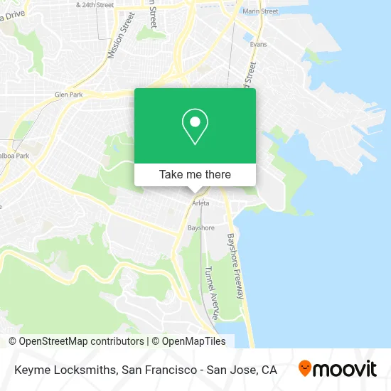 Keyme Locksmiths map