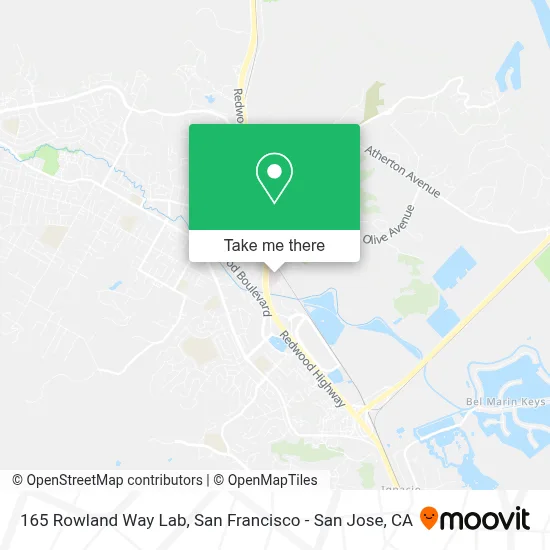 165 Rowland Way Lab map