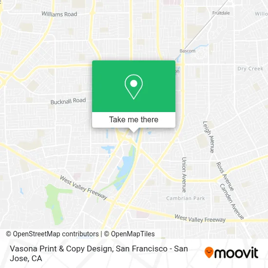 Vasona Print & Copy Design map