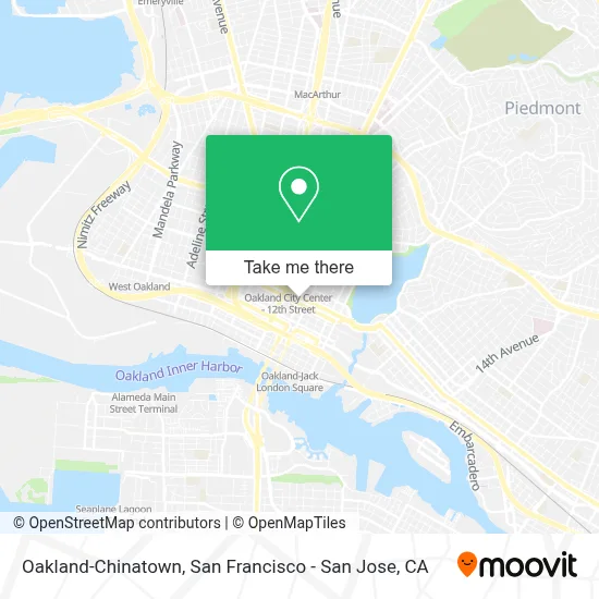 Oakland-Chinatown map