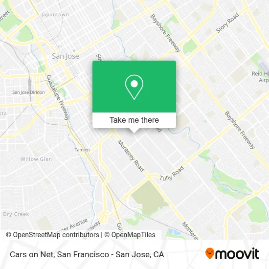 Cars on Net map