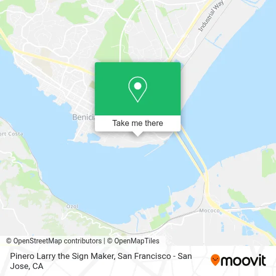 Pinero Larry the Sign Maker map