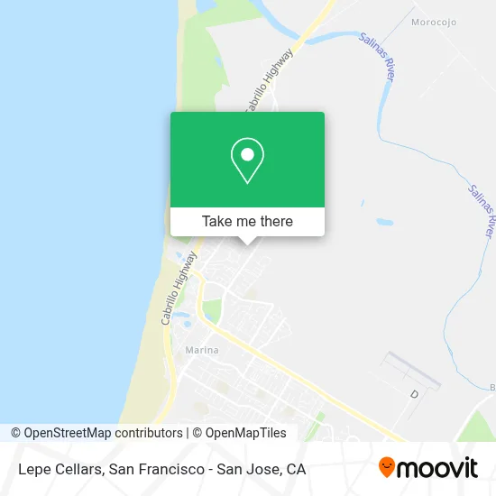 Lepe Cellars map