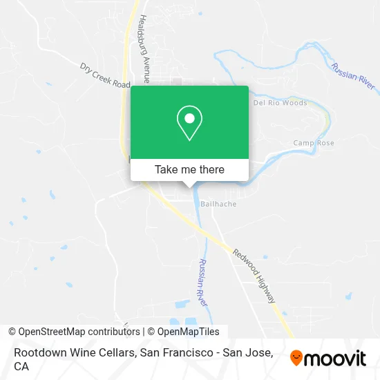 Rootdown Wine Cellars map