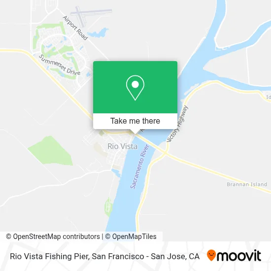 Rio Vista Fishing Pier map