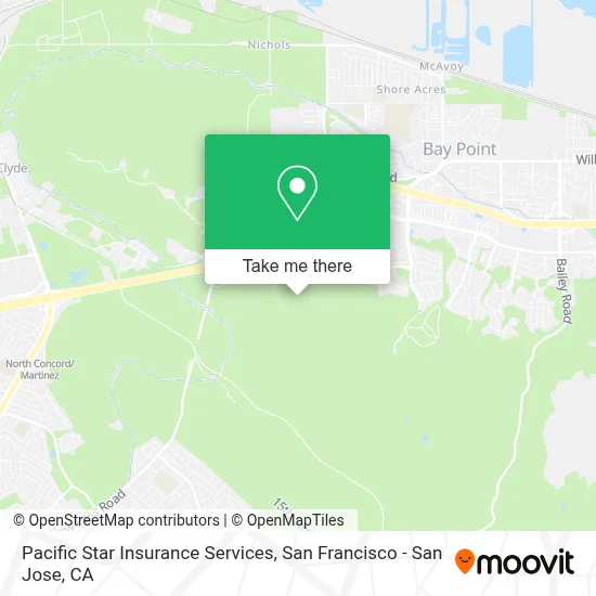 Pacific Star Insurance Services map