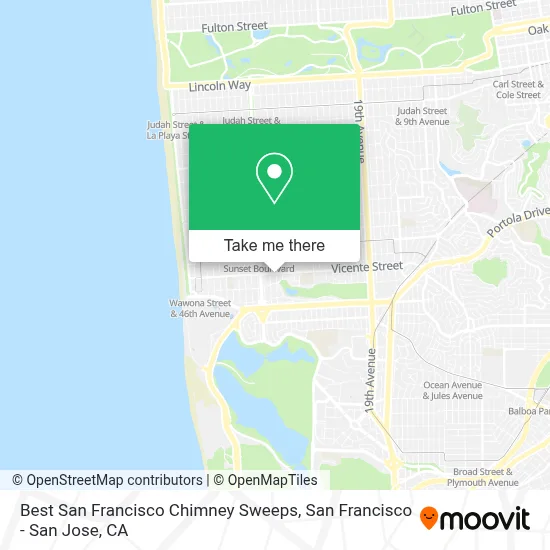 Best San Francisco Chimney Sweeps map
