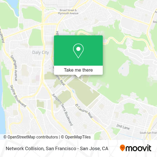 Network Collision map