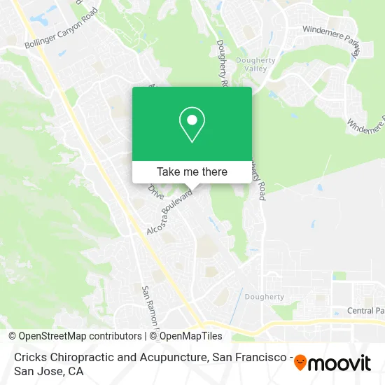 Cricks Chiropractic and Acupuncture map
