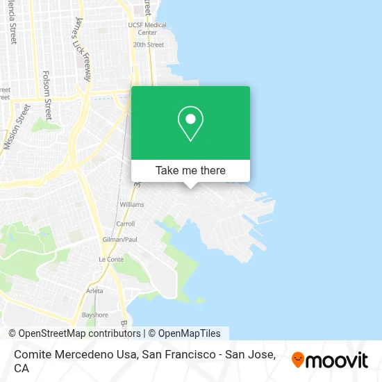 Comite Mercedeno Usa map