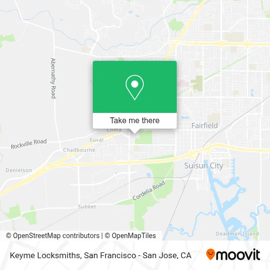 Keyme Locksmiths map
