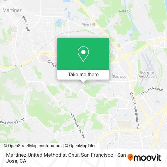 Martinez United Methodist Chur map