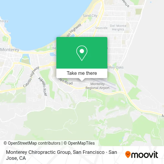 Monterey Chiropractic Group map