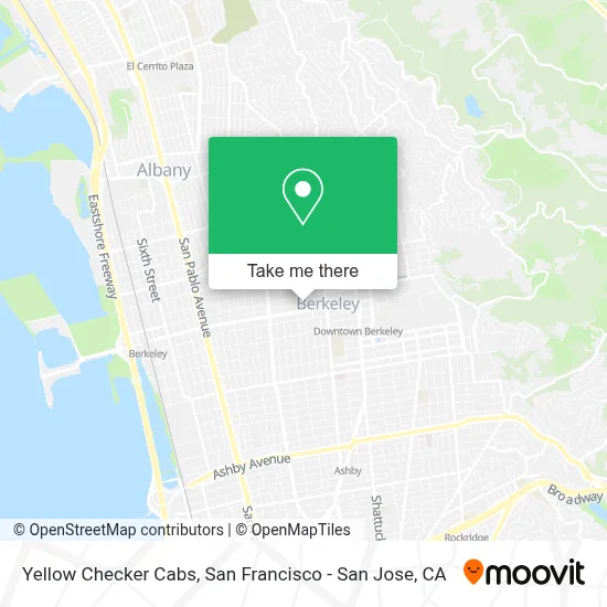 Yellow Checker Cabs map