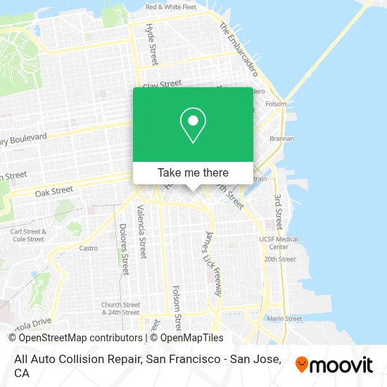 All Auto Collision Repair map