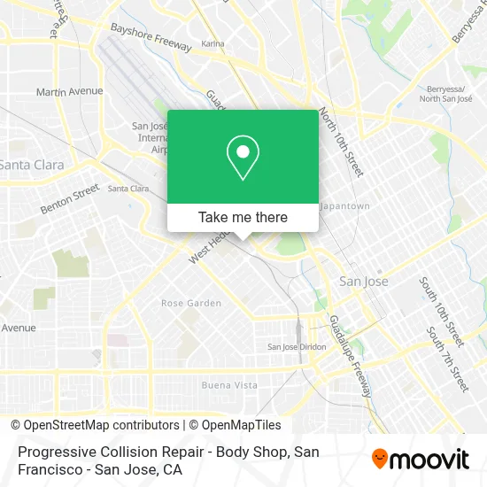 Progressive Collision Repair - Body Shop map
