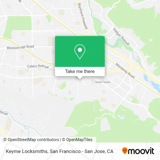 Keyme Locksmiths map