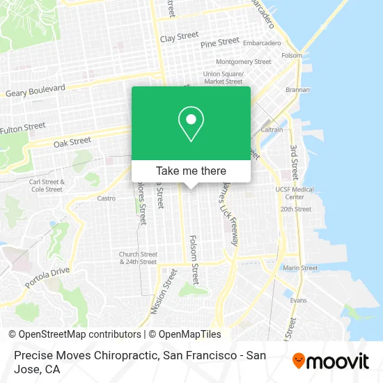 Precise Moves Chiropractic map