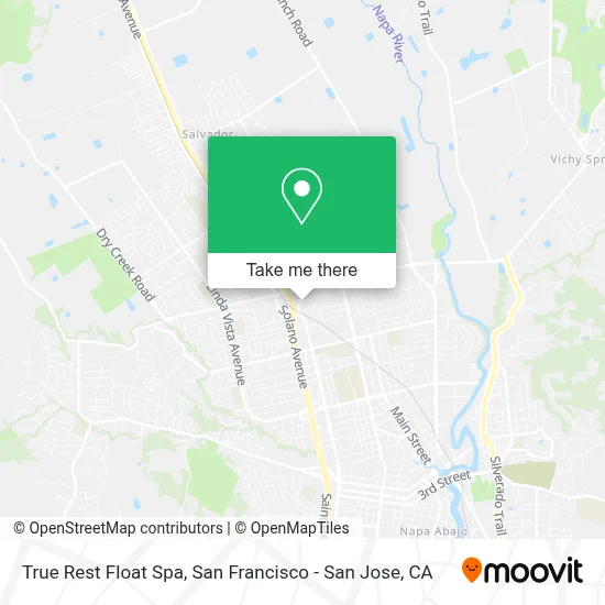 True Rest Float Spa map