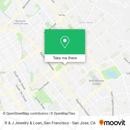 R & J Jewelry & Loan map