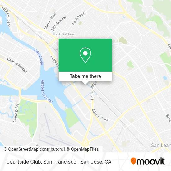 Courtside Club map