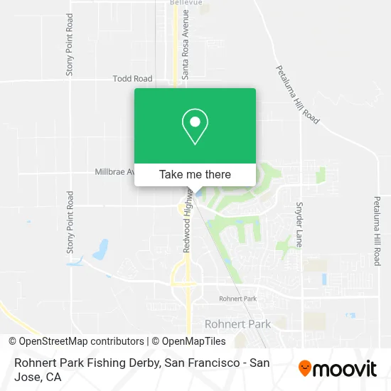 Rohnert Park Fishing Derby map