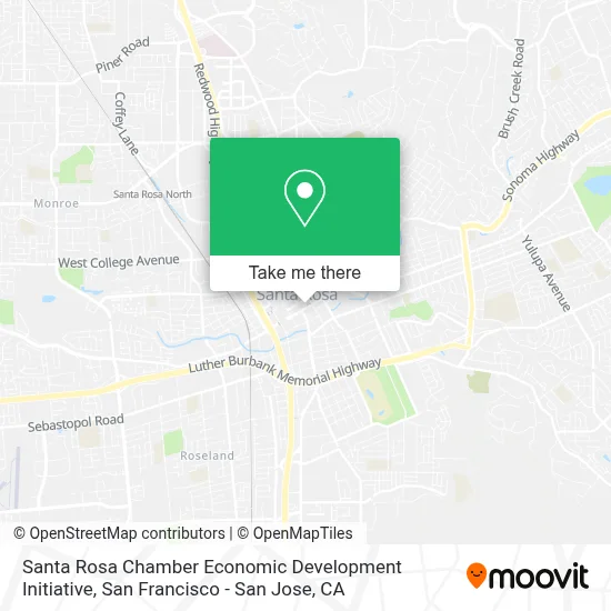 Santa Rosa Chamber Economic Development Initiative map