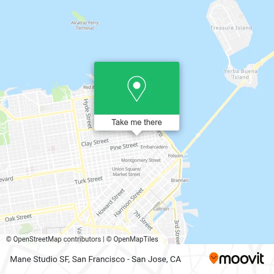 Mane Studio SF map