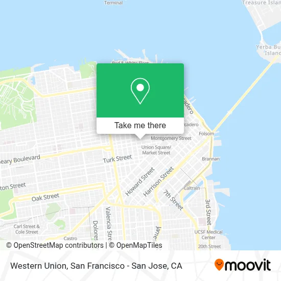 Western Union map