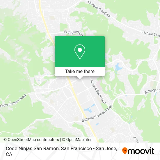 Code Ninjas San Ramon map