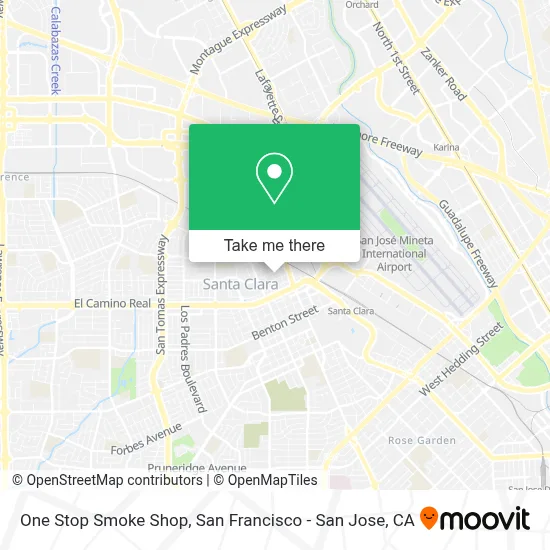 One Stop Smoke Shop map